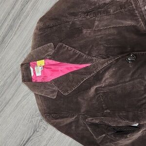 Vintage Talbots Chocolate Brown Corduroy Blazer